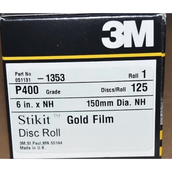 3M 400 Grit Sandpaper