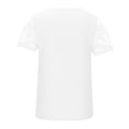 thumbnail image 3 of Vmvidoty Women's Asymmetrical Neck Tops Cut Out T Shirt with Print Floral Lace Graphic Short Sleeve White XXL, 3 of 5