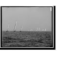 thumbnail image 2 of Historic Framed Print, Schooners after the start, N.Y.Y.C. cruise, 17-7/8" x 21-7/8", 2 of 9