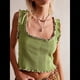 thumbnail image 4 of Camisola de Punto con Tirantes Anchos y Cuello Cuadrado Sin Mangas para Mujer, , de Verano Verde XL, 4 of 8