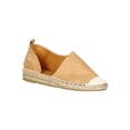 thumbnail image 1 of Women Vegan Suede Cap Toe dOrsay Espadrille Flat 18292, 1 of 6