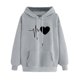 thumbnail image 1 of ICHUANYI Clearance Women's Winter Hoodie Sweatshirt Pullover Tops Long Sleeved Comfortable(Gray, XL) ICHUANYI WER2023080814996, 1 of 6