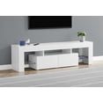 thumbnail image 4 of Miekor Furniture Tv Stand, 63 Inch, Console, Media Entertainment Center, Storage Cabinet, Living Room, Bedroom, Glossy White Laminate, Contemporary, Modern 9331, 4 of 12
