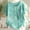 Mint Green, variant on Ussuma Scoop Neck Short Sleeve Pullover Blouse with Button Solid Color Personality Loose Women's Top Breathable Daliy Wear Beach Friend Gathering XL Yellow