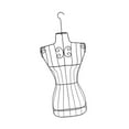thumbnail image 3 of Tachiuwa Female Mannequin Metal Form Female Mannequin Torso for Home Decor White, 3 of 9