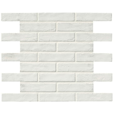 MSI Capella White Brick 2-1/3 In. X 10 In. Matte Porcelain Floor And Wall Tile (5.15 Sq. Ft. / Case)
