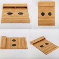 thumbnail image 2 of Couch Cup Holder Wood Multifunction TV Remote Holder, 2 of 5