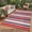 red, variant on Outdoor Rug for Patio,Waterproof Mat,Reversible Plastic Striped Camping Rugs for RV,Porch,Deck,Camper,Balcony,Backyard,Beach