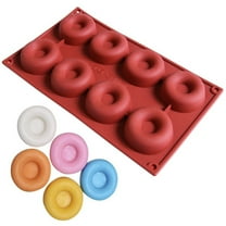 Hilingoto Clearance 8-In-1 Donut Silicone Cake Mold 52, Silicone Donut Cupcake Cake Candy Cookie Baking Mould Pan Christmas Clearance