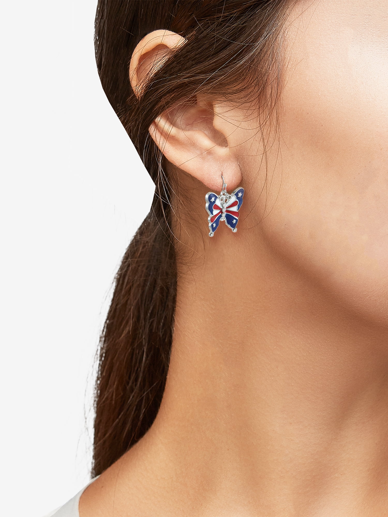 Way to Celebrate Americana Butterfly Earring, 1 Pair