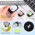 thumbnail image 1 of 2 piezas Night Clip Running Lights Outdoor USB Recargable LED Light Reflective Small Plastic Light Racing Train Safety Light Accesorios para correr ShuxiuWang 9024735619956, 1 of 1