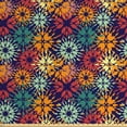 thumbnail image 1 of Floral Upholstery Fabric by the Yard, Silhouettes of Blossoming Fresh Petals of Spring Season on Dark Toned Background, Decorative Fabric for DIY and Home Accents, Multicolor by Ambesonne, 1 of 4