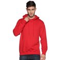 thumbnail image 3 of Klizzer Luxury 100% Cotton Hoodies for Men - Rich Fabric, Soft & Comfortable, RED (Sizes S-2XL), 3 of 7