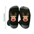 thumbnail image 3 of Ikohbadg Christmas Winter Cotton Socks, Men and Women Color Blocking Stockings, Breathable Novelty Socks for Gifts, Happy Christmas Themed Socks, One Size Fancy Festive Socks, 3 of 3