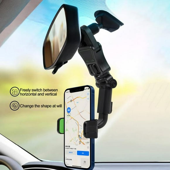 Rear View Mirror Cell Phone Holder
