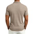 thumbnail image 3 of Mens Polo Short Sleeve Casual Summer Structured Collar Fashion Relaxed Fit Dressy Polo, XL, 3 of 6