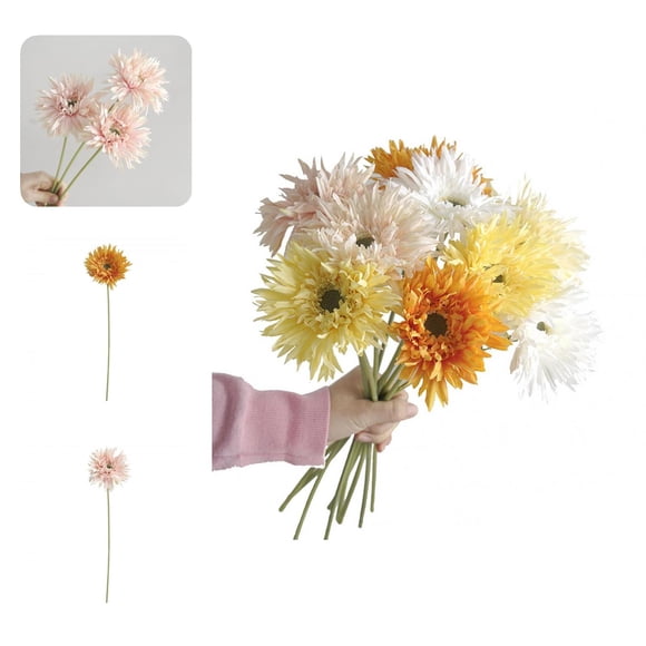 Decorative Gerbera Artificial Flowers Non-fading Realistic Flower Arrangement Simulation Gerbera Home Decor
