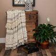 thumbnail image 3 of Parkland Collection Anika Eclectic Beige 52" x 67" WOVEN HANDLOOM Throw, 3 of 4