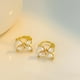 thumbnail image 4 of Pendientes de pinza para los oídos de moda para mujer - Pendientes de aleación sin piercing con pinza - 1 par, 4 of 8