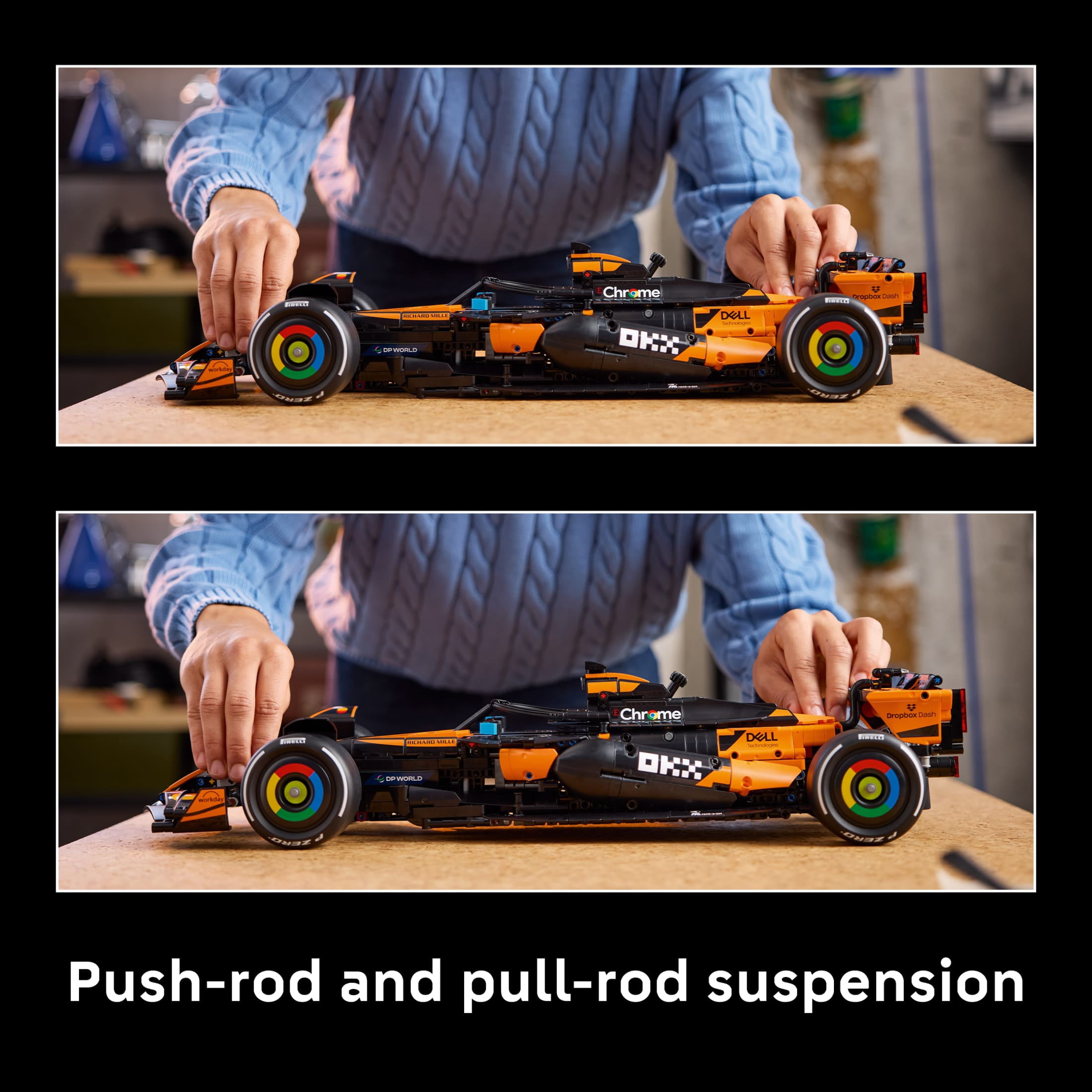 LEGO Technic McLaren MCL39 F1 Car Building Set for Adults - Room or Office Decor for Men & Women, Ages 18+ - F1 Gifts for Fans - Authentic Details - 42228