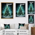 thumbnail image 4 of Designart "Enchanted Christmas Tree in Green" Landscapes Canvas Wall Art - Traditional Green Winter Landscape Bedroom Canvas Wall Art, 4 of 6