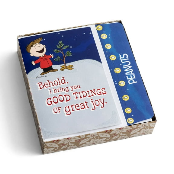 Card-Boxed-Good Tidings Of Great Joy-Peanuts (Box Of 18)