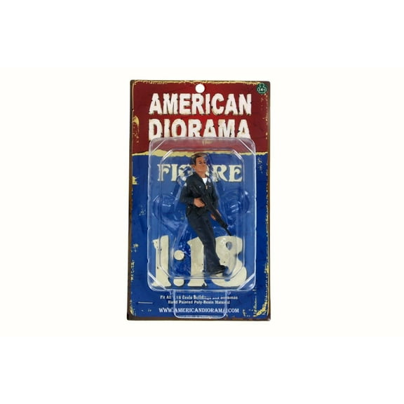 Police Officer II Figurine, American Diorama 24012 - 1/18 Scale Hobby Accessory