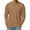 Brown #3, variant on Beige Long Sleeve T Shirts for Men Casual Big and Tall Crew Neck Shirts Solid Plain Cotton Blend Tshirt Lightweight Loose Fit Pullover Shirt, Khaki XL