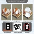 thumbnail image 5 of Switch Panel Switch Decoration 2.76x4.53x0.28 Inches Toggle Switch Switch Plate Wall Plates Living Room Kitchen Bedroom Study Switches Book Sleeping Puppy, 5 of 8