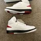 thumbnail image 2 of Ni - ke Ni - ke Air Jordan 2 Retro Shoes White Varsity Red Black DX4400-106 Women Sizes NEW, 2 of 5