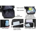 thumbnail image 4 of Alikpop College Kpop Laptop Adjustable Zipper Polyester School Backpacks with 3 Pockets, Purple, 4 of 9