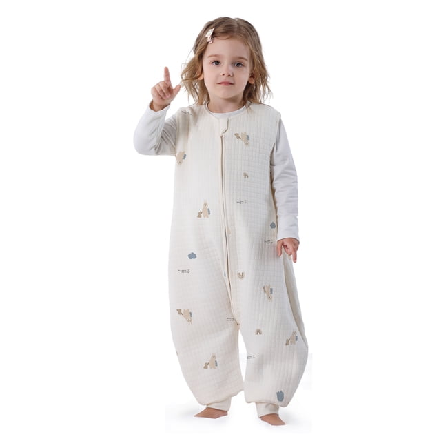 Pijama Niña Miracle Baby Saco de Dormir para Bebé con Cremallera Bidireccional 1.5tog,de 12 a 24 Meses