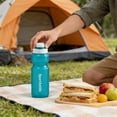 thumbnail image 4 of Botella de agua deportiva de 750 ml de plástico impermeable gran capacidad | Boca ancha portátil reutilizable | Púrpura, azul, gris | 23,2x7,6cm | Hidratación libre de BPA para gimnasio de ciclismo, 4 of 6