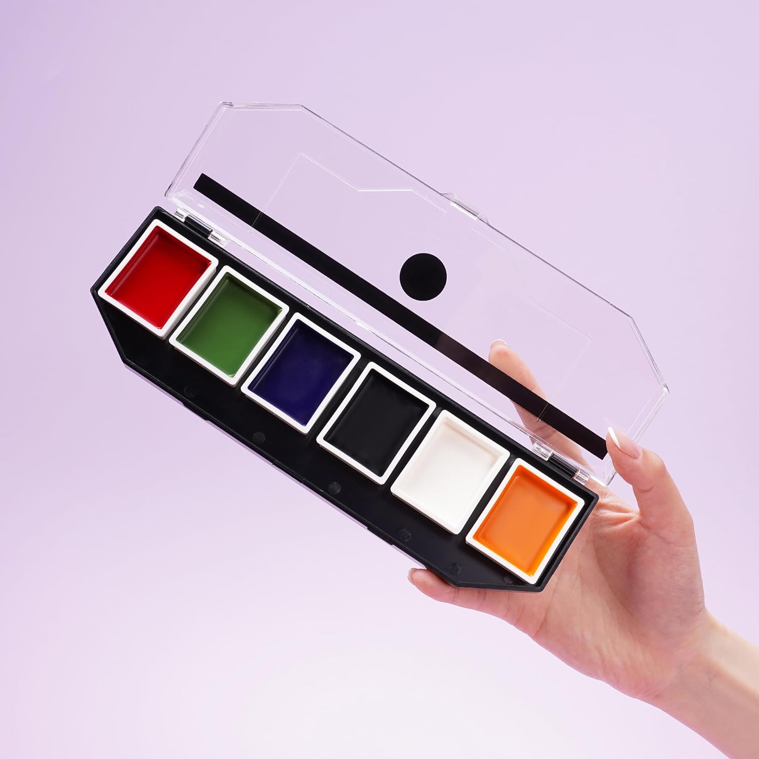 Narrative Cosmetics 6 Color On Camera Primary Alcohol Activated Makeup Palette - Waterproof Makeup for Professional Makeup Artists