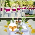 thumbnail image 5 of Uxcell Chair Sashes Ties Chair Bows Ribbon Decorative Sashes Gold Tone 10, 5 of 5