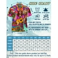 thumbnail image 2 of Hippie Groovy Peace Hawaiian Shirt for Men, Button Down Summer Beach Short Sleeve, S-5XL, 2 of 4