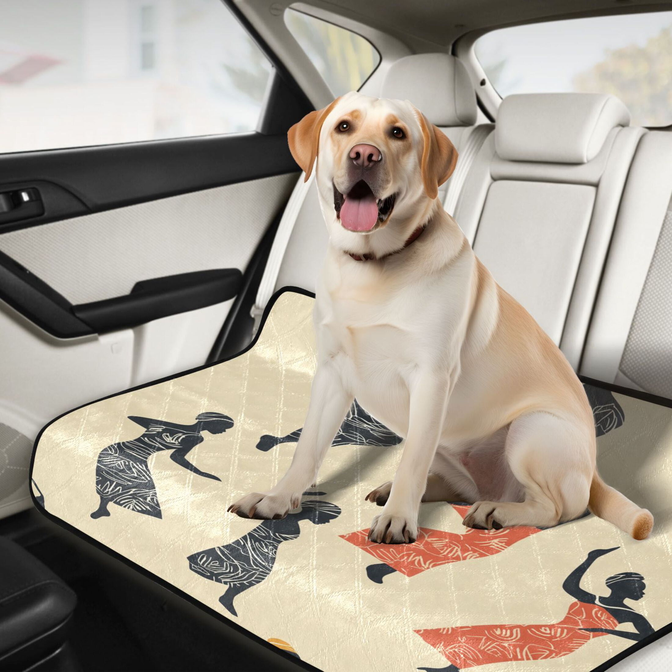 Washable Pet Pee Pads with Super Absorbent Reusable Training Pads for Dogs & Cats Dancing Woman
