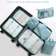 thumbnail image 3 of Minnieouse 8 unids/set bolsa de almacenamiento de equipaje de gran capacidad embalaje ropa zapatos organizador cosméticos bolsa de viaje al aire libre para Envolturas para manijas de equipaje Azul Minnieouse AP012006-03, 3 of 6