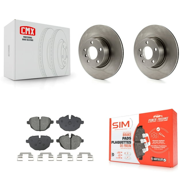 Transit Auto Rear Disc Brake Rotors and Semi-Metallic Pads Kit for Car BMW X3 X4 K8S-104060