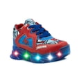 thumbnail image 4 of Tenis Con Luces Para Niño Spiderman Hombre Araña Marvel Rojo rojo 21, 4 of 6