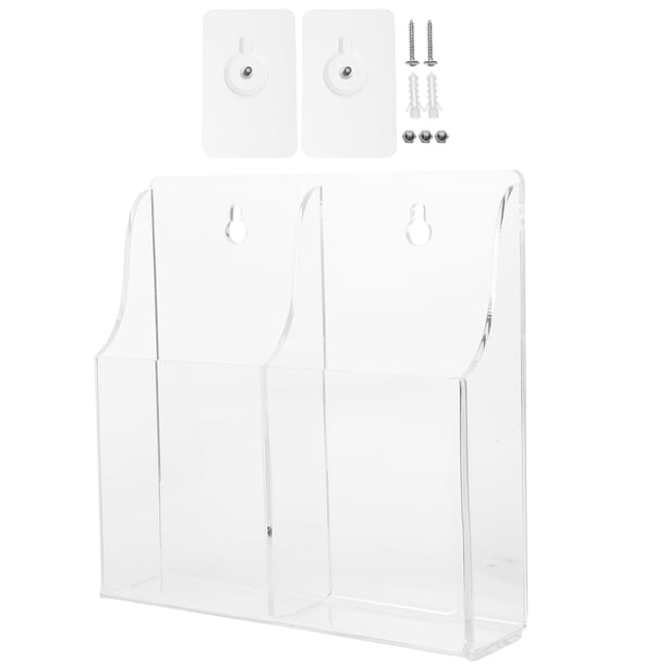 Organizador de pared con mando a distancia, soporte para estante de carga de teléfono, organizador de pared