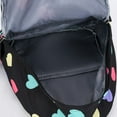 thumbnail image 5 of MultiColor Hearts Pattern Design Backpack, Korean Style, Large Capacity, Simple And Lightweight Backpack, 5 of 5
