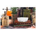 thumbnail image 3 of Vintage Stacked Books Design Solid Wood Tissue Box Holder Rectangular with Easy Refill Hinged Top, 3 of 5