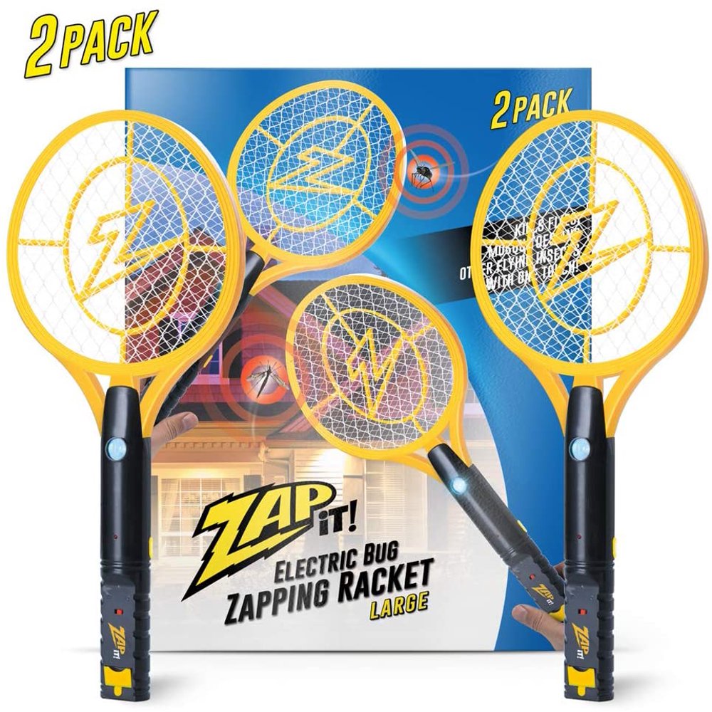 ZAP IT! Bug Zapper Twin Pack Rechargeable Mosquito, Fly Killer and