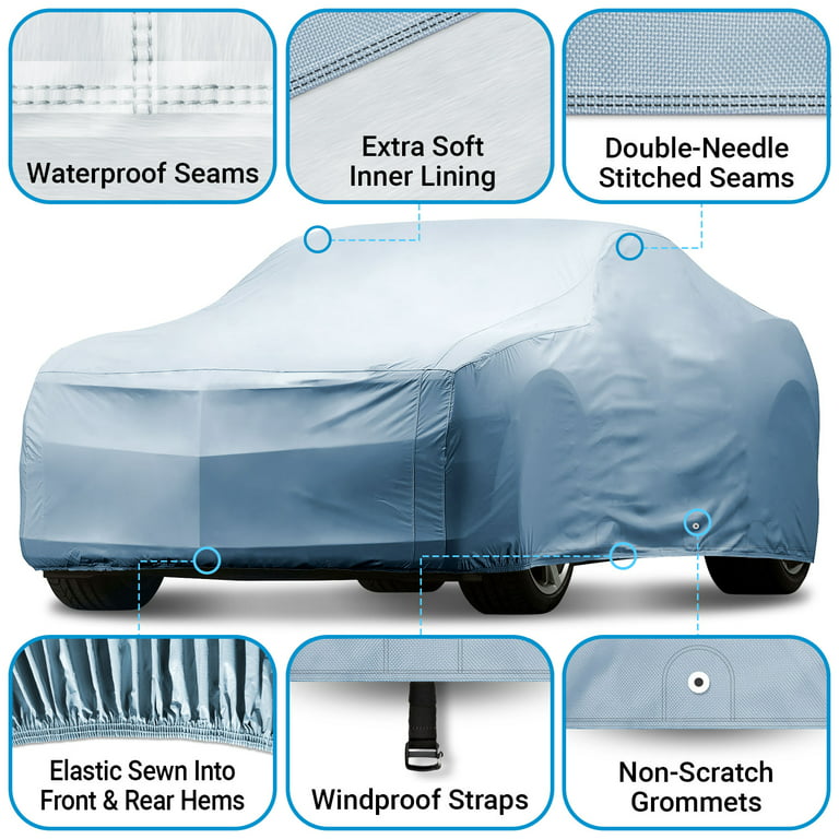 Custom Standard Car Cover Fits: [Audi A4 Sedan] 2016-2022 Waterproof  All-Weather 