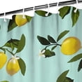 thumbnail image 3 of Yellow Lemon Fruit Flowers LightBlue Pattern Shower Curtain 36"x72" ,Bathroom Decorative Shower Curtains Set with 12 Hooks,Modern Waterproof Washable Shower Curtain, 3 of 6