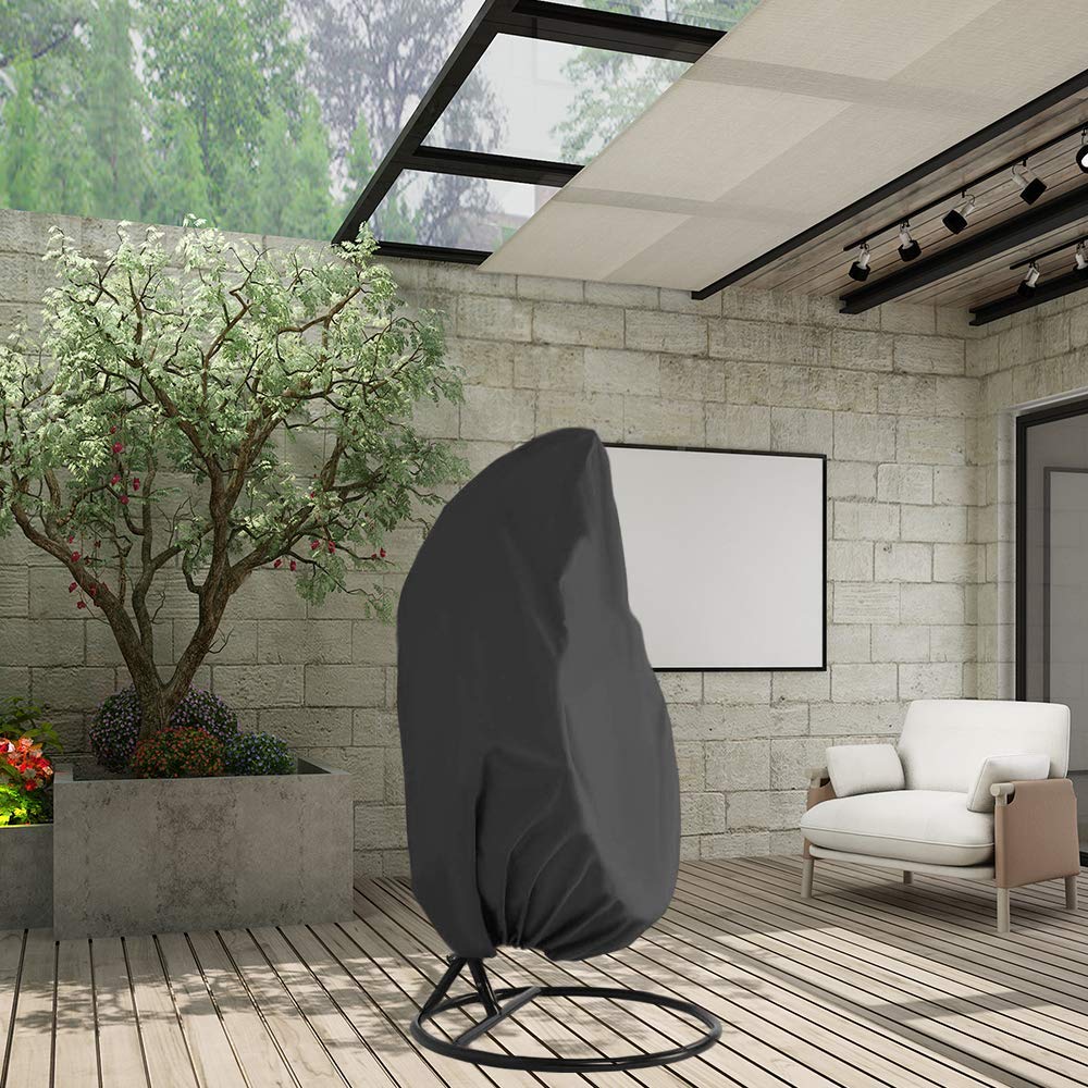 Beige Honorall Hanging Egg Chair Waterproof Terrace Chair Cover Dustproof Raincoat for Outdoor Garden Patio Chair Beige Honorall Hanging Egg Chair Waterproof Terrace Chair Cover Dustproof Raincoat for Outdoor Garden Patio Chair
