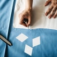 thumbnail image 4 of White Quilting Paper Templates for DIY Projects 100pcs Reusable Diamond Shaped Ideal for All Skill Levels, 4 of 9