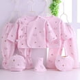 thumbnail image 2 of Splozh Baby Boy Outfits 7PCS Organic Cotton Cute Soft Unisex Newborn Coming Home Outfit Baby Girl Baby Shower Gifts,Pink,0-3 Months, 2 of 6