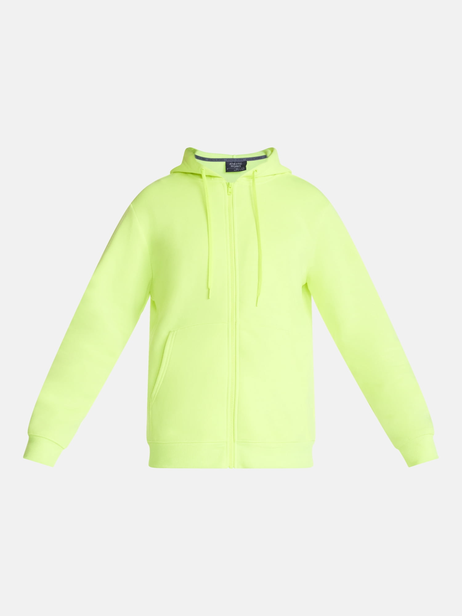 Athletic Works Men's and Big Men's Zip Up Fleece Hoodie Sweatshirt, Sizes XS-4XLT